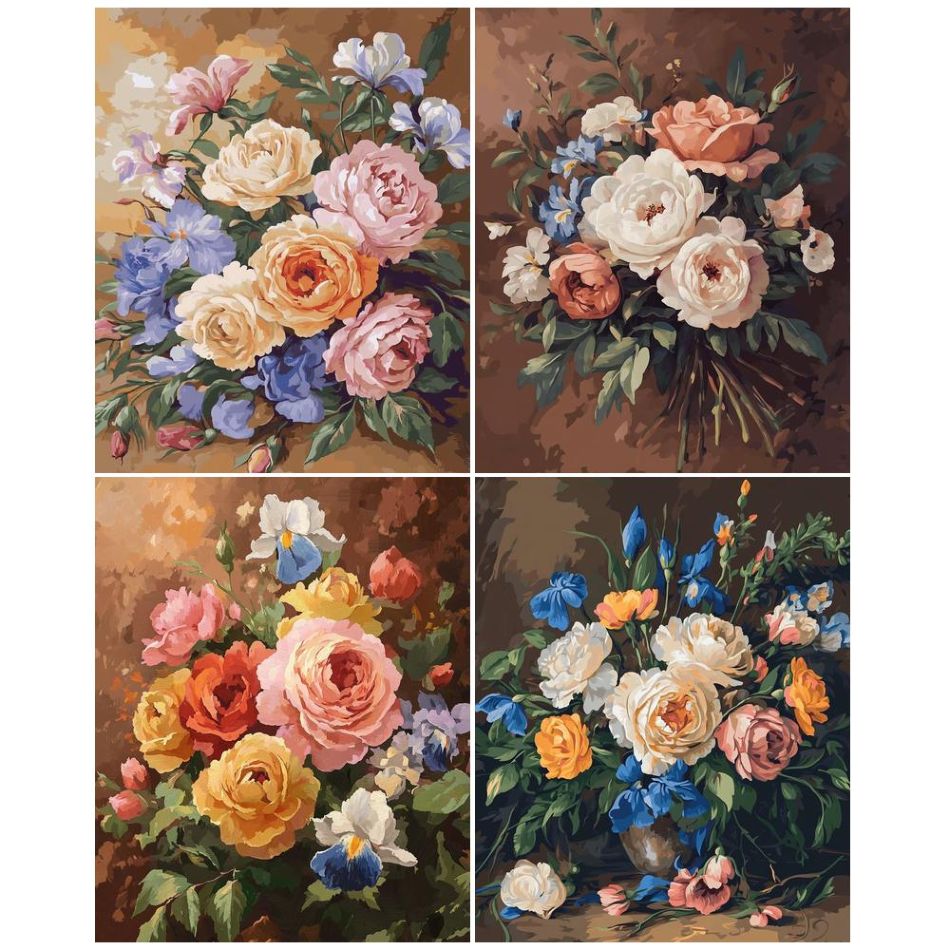 Art Craft Ideas For Adults - ชุดภาพวาดเพชร 5 มิติ CHENISTORY ลายดอกไม้ สำหรับผู้ใหญ่