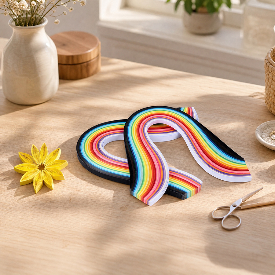 Quilling Paper Strips - กระดาษควิลลิ่ง 36 สี 260 แผ่น ความยาว