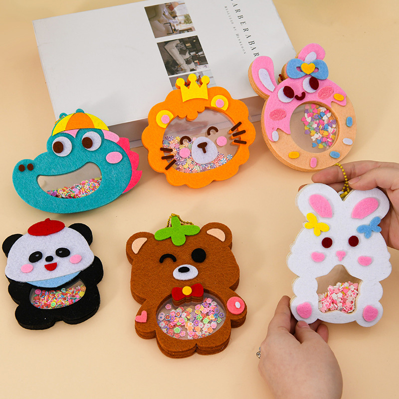 Art Craft 6 Year Old - ชุดงานฝีมือ DIY จี้สัตว์เขย่าสำหรับเด็ก ผู้ชาย ผู้หญิง ง่ายต่อการติดกาว