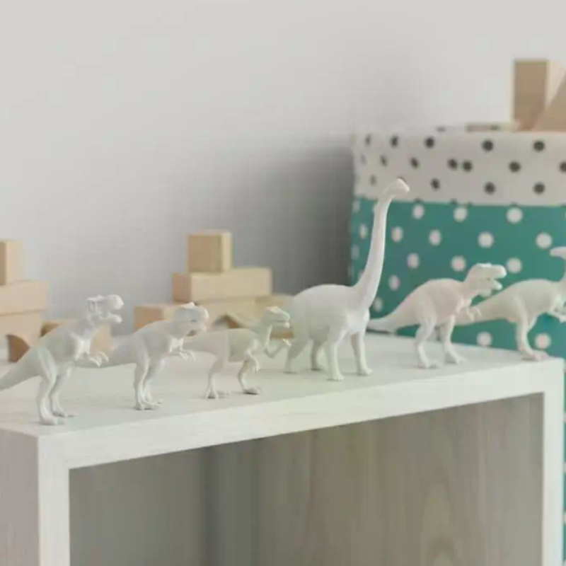 Art Craft Dinosaur - ชุดของเล่นไดโนเสาร์สีขาว 1 ชุด แบบ DIY สำหรับเด็ก