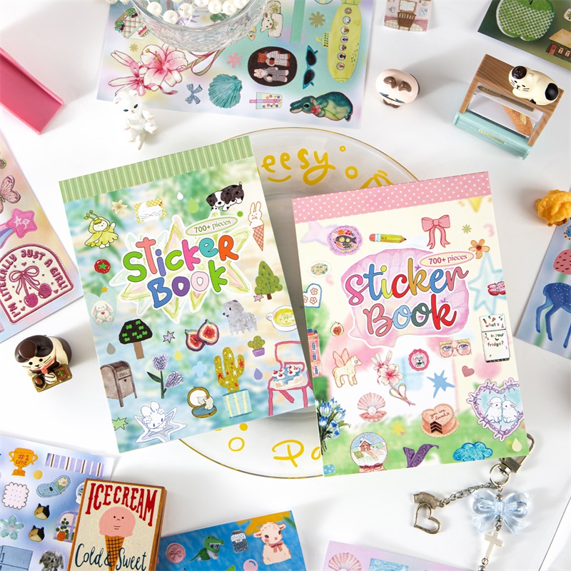 Art Craft 6 Year Old - TIANZI สมุดสติกเกอร์ไดคัทลายการ์ตูนธีมชีวิตในบ้าน 24 แผ่น สำหรับงานสแครปบุ๊ค ไดอารี่