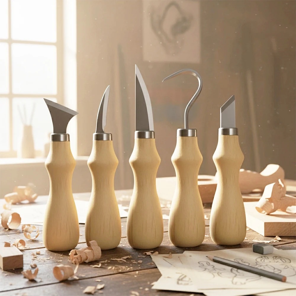 ชุดเครื่องมือแกะสลักไม้ 5 ชิ้น - Craft Art Set บทวิจารณ์และราคา