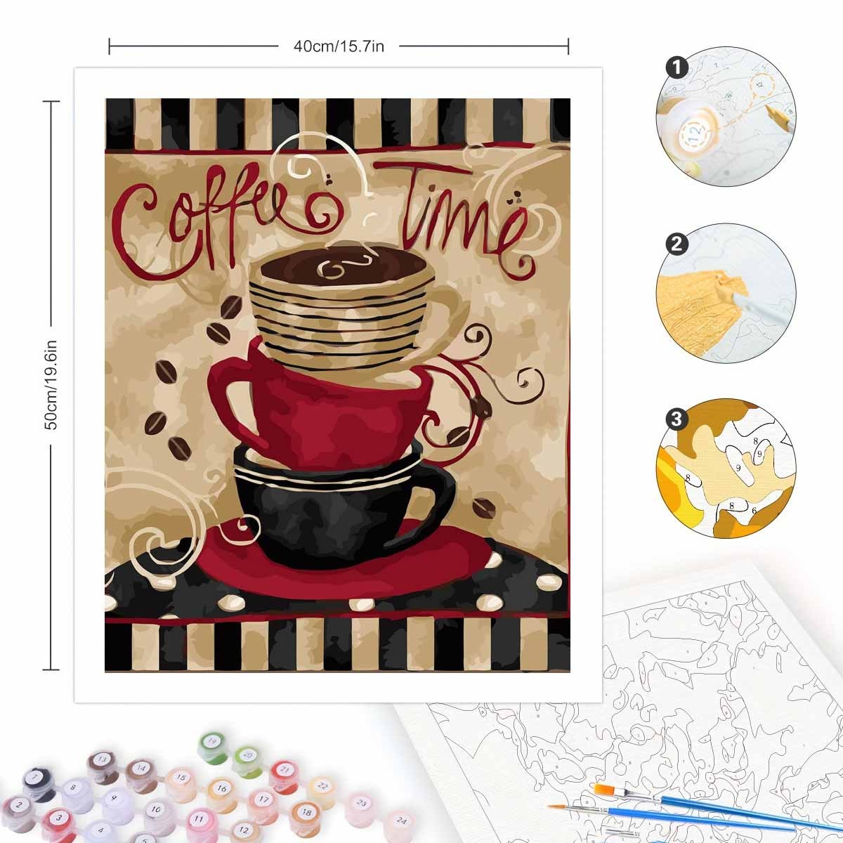 ชุดระบายสีตามตัวเลขสำหรับผู้ให - Tv Art And Craft บทวิจารณ์และราคา