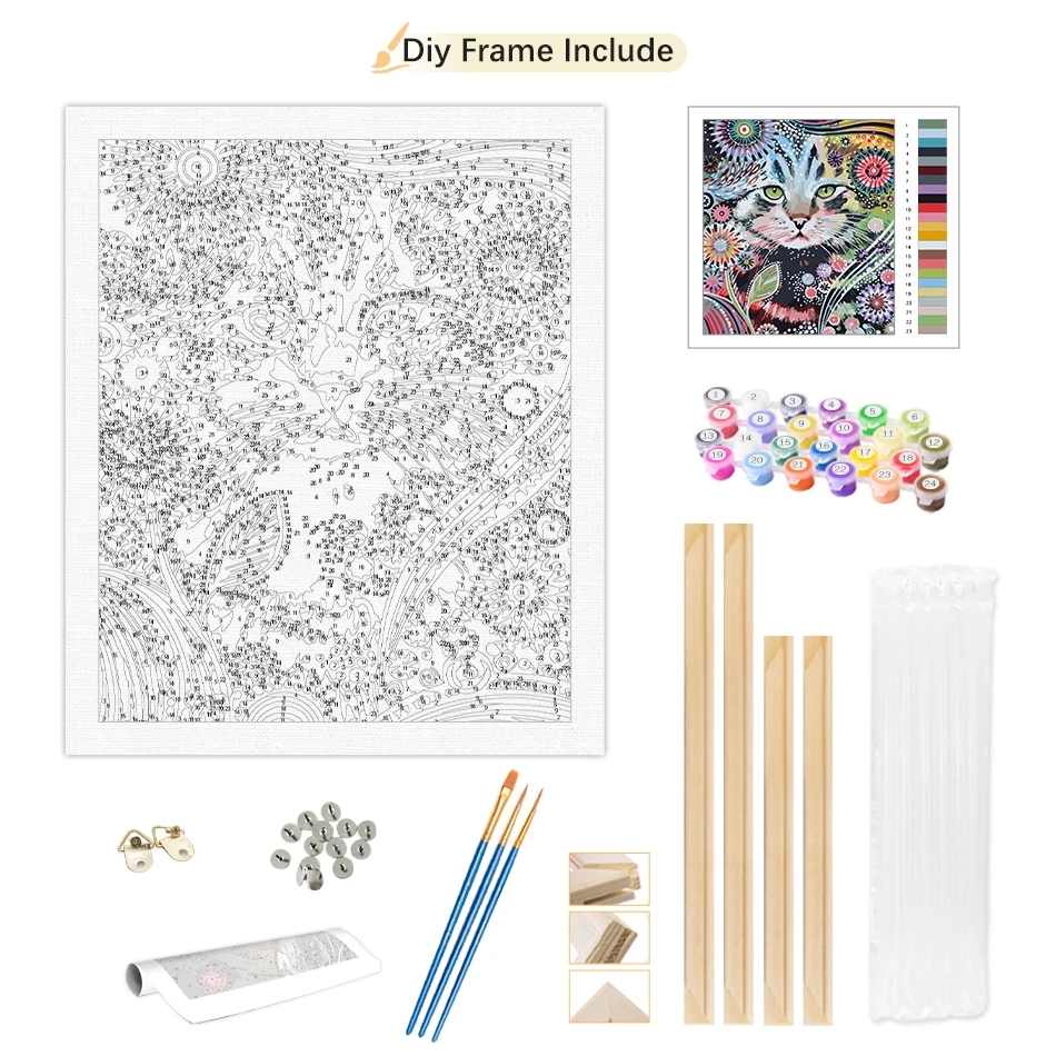 ภาพวาดระบายสีตามตัวเลข รุ่ยโพไ - Art Craft Ideas For Adults บทวิจารณ์และราคา