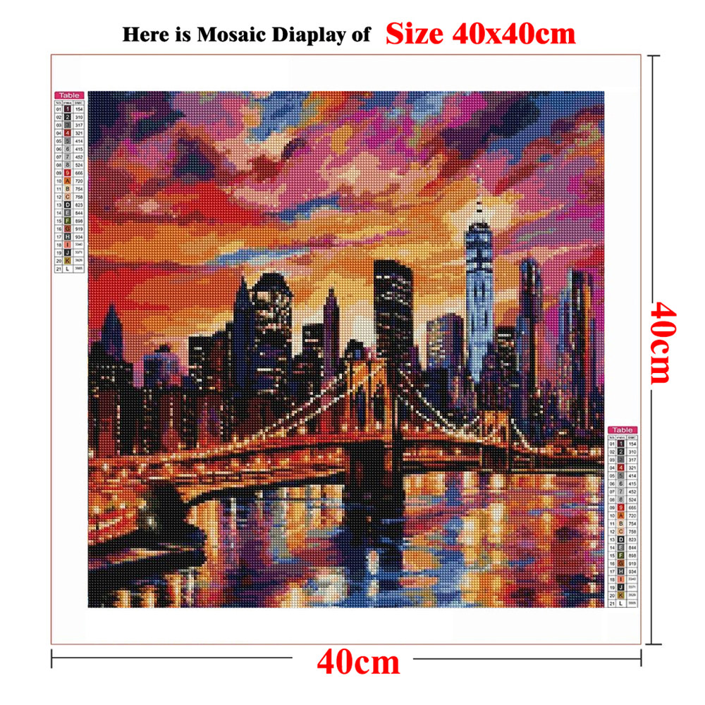 ภาพวาดเพชร ภาพทิวทัศน์เมืองนิว - Art And Craft New York บทวิจารณ์และราคา
