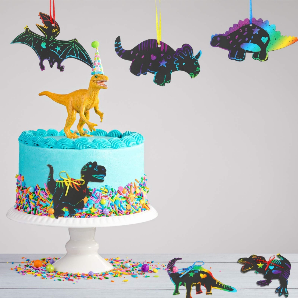ภาพระบายสีขูดได้ลายการ์ตูนไดโน - Art Craft Dinosaur บทวิจารณ์และราคา