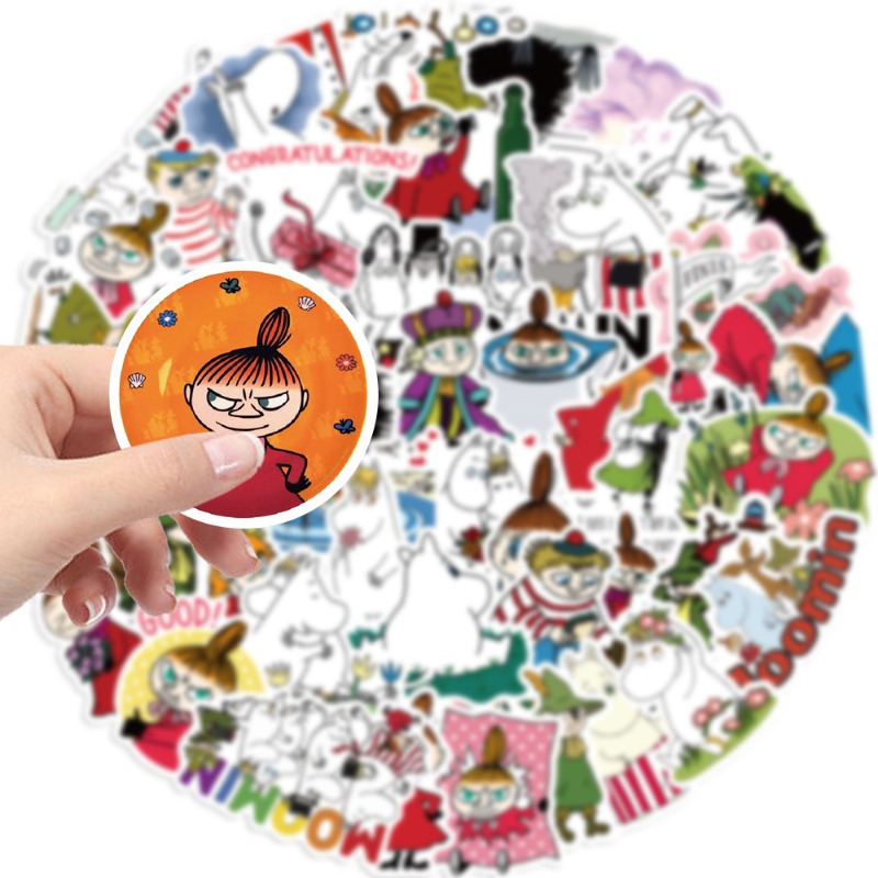 50 ชิ้นมูมินสติกเกอร์กันน้ำ DI - Artwork Craft บทวิจารณ์และราคา