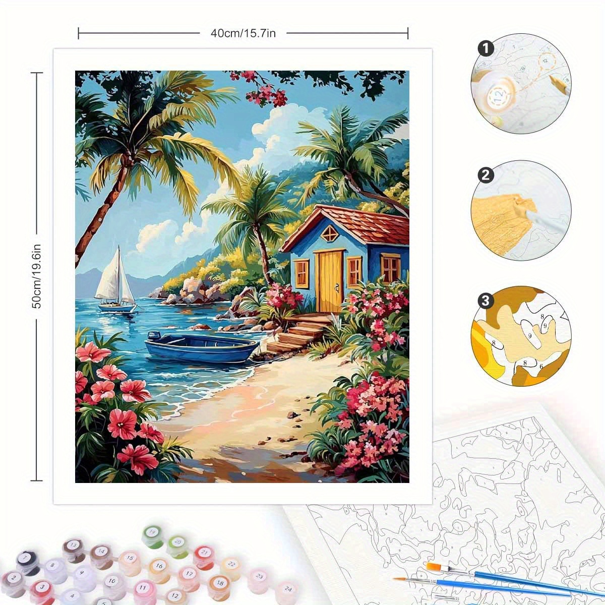 ชุดระบายสีตามตัวเลขสำหรับผู้ให - Tv Art And Craft บทวิจารณ์และราคา
