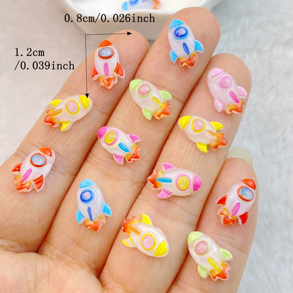 50 ชิ้นใหม่ผสมเล็บเรซิ่น Littl - Art And Craft Rocket บทวิจารณ์และราคา