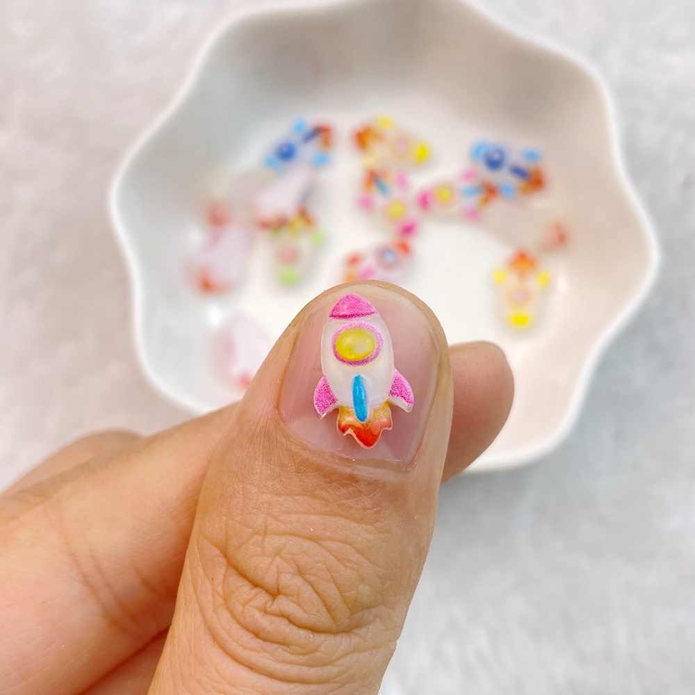 50 ชิ้นใหม่ผสมเล็บเรซิ่น Littl - Art And Craft Rocket บทวิจารณ์และราคา