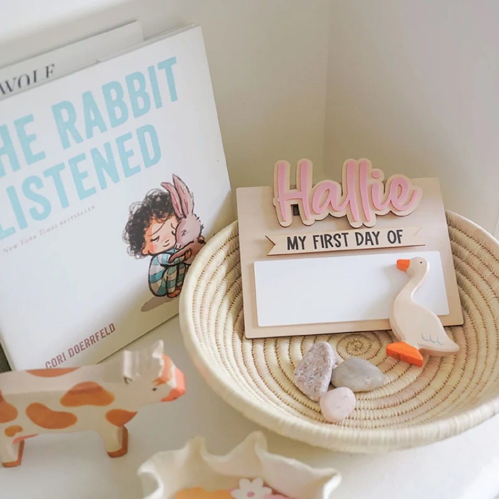 ป้ายชื่อไม้สำหรับวันแรกและวันส - Art Craft Christmas บทวิจารณ์และราคา