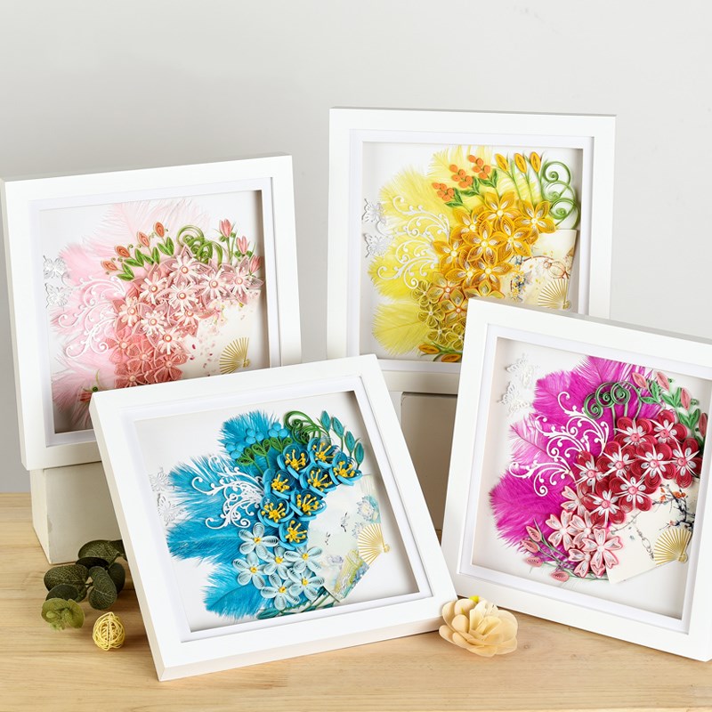 กระดาษ Art Feather พัดลม Handm - Quilling Paper Strips บทวิจารณ์และราคา