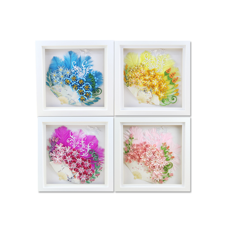 กระดาษ Art Feather พัดลม Handm - Quilling Paper Strips บทวิจารณ์และราคา