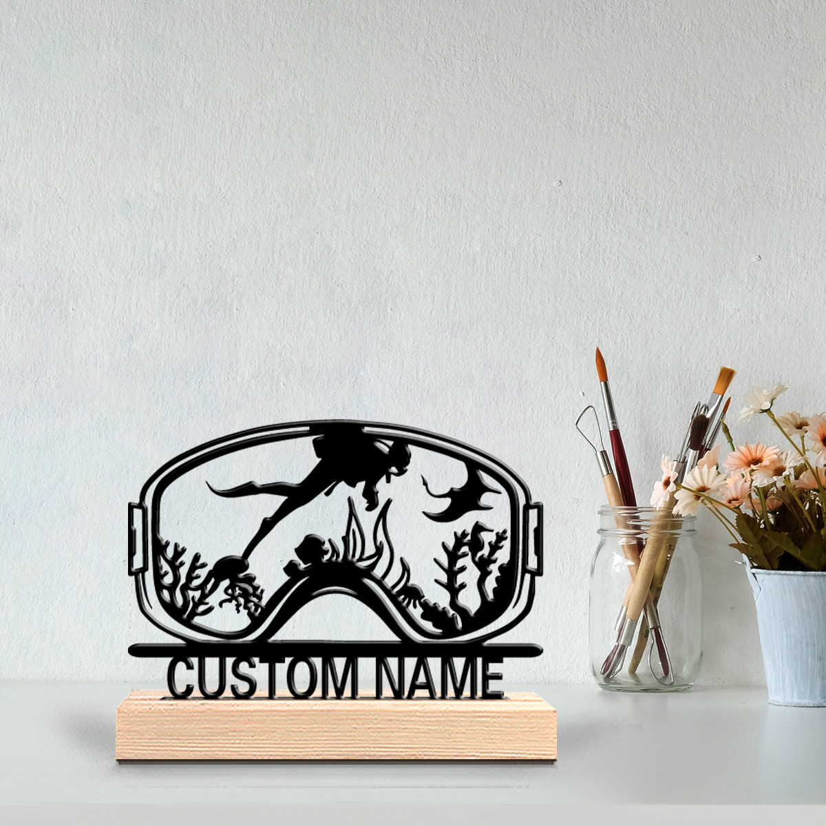 ของตกแต่งผนังฐานไม้ลายดำน้ำแบบ - Art Craft Christmas บทวิจารณ์และราคา