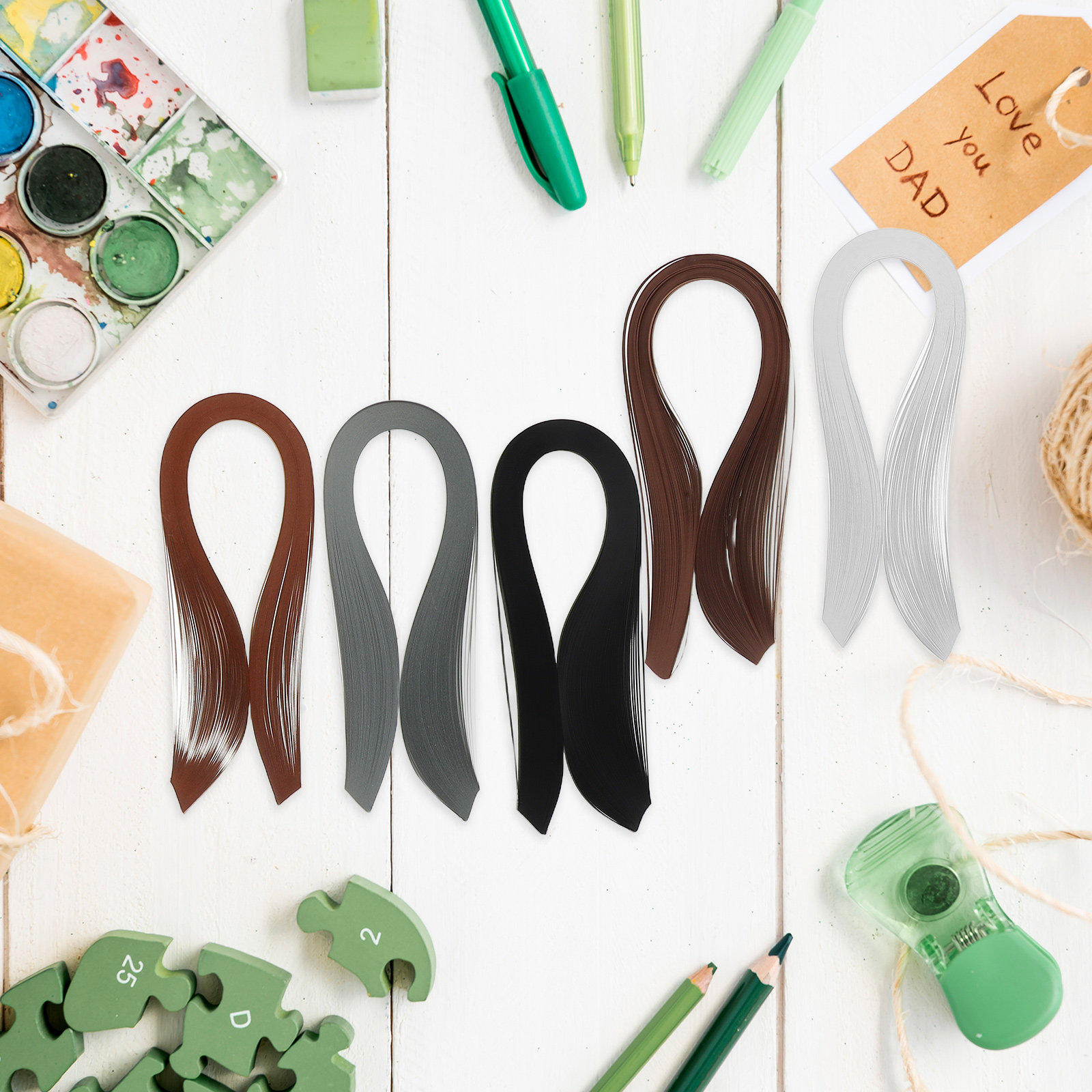 ชุดกระดาษควิลลิ่ง 720 ชิ้น ขนา - Quilling Paper Strips บทวิจารณ์และราคา