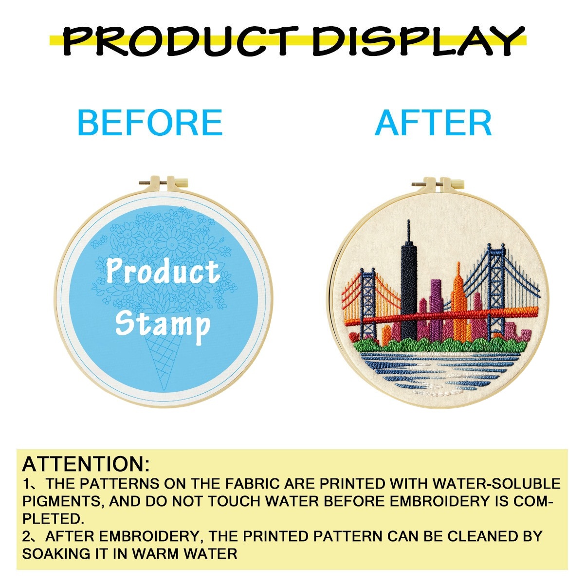 ชุดอุปกรณ์ปักผ้า DIY ลายวิวทิว - Art And Craft New York บทวิจารณ์และราคา