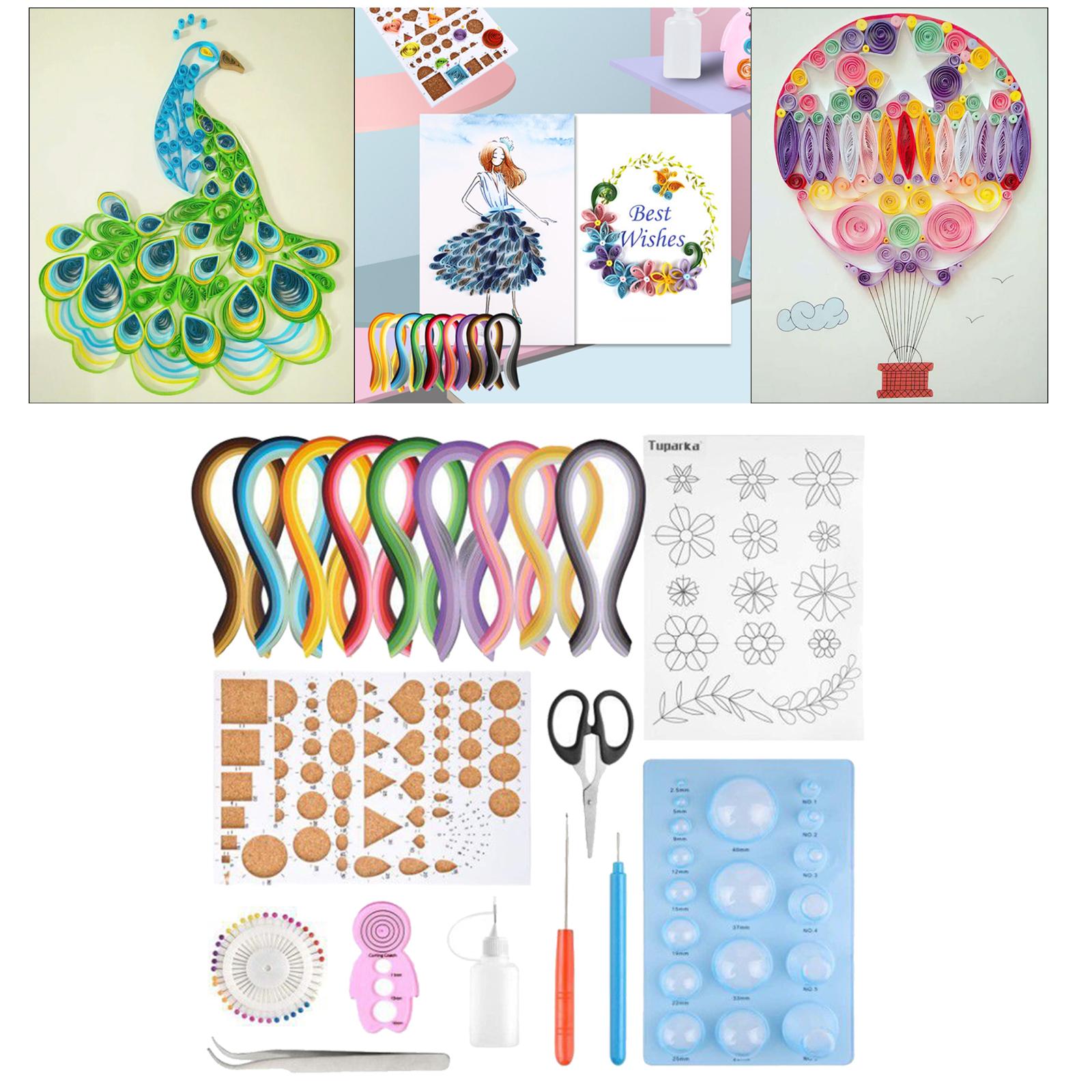เครื่องมือทำกระดาษควิลลิ่งแบบไ - Quilling Paper Strips บทวิจารณ์และราคา