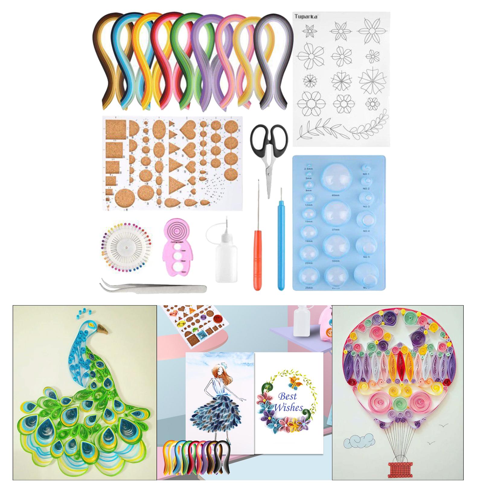 เครื่องมือทำกระดาษควิลลิ่งแบบไ - Quilling Paper Strips บทวิจารณ์และราคา