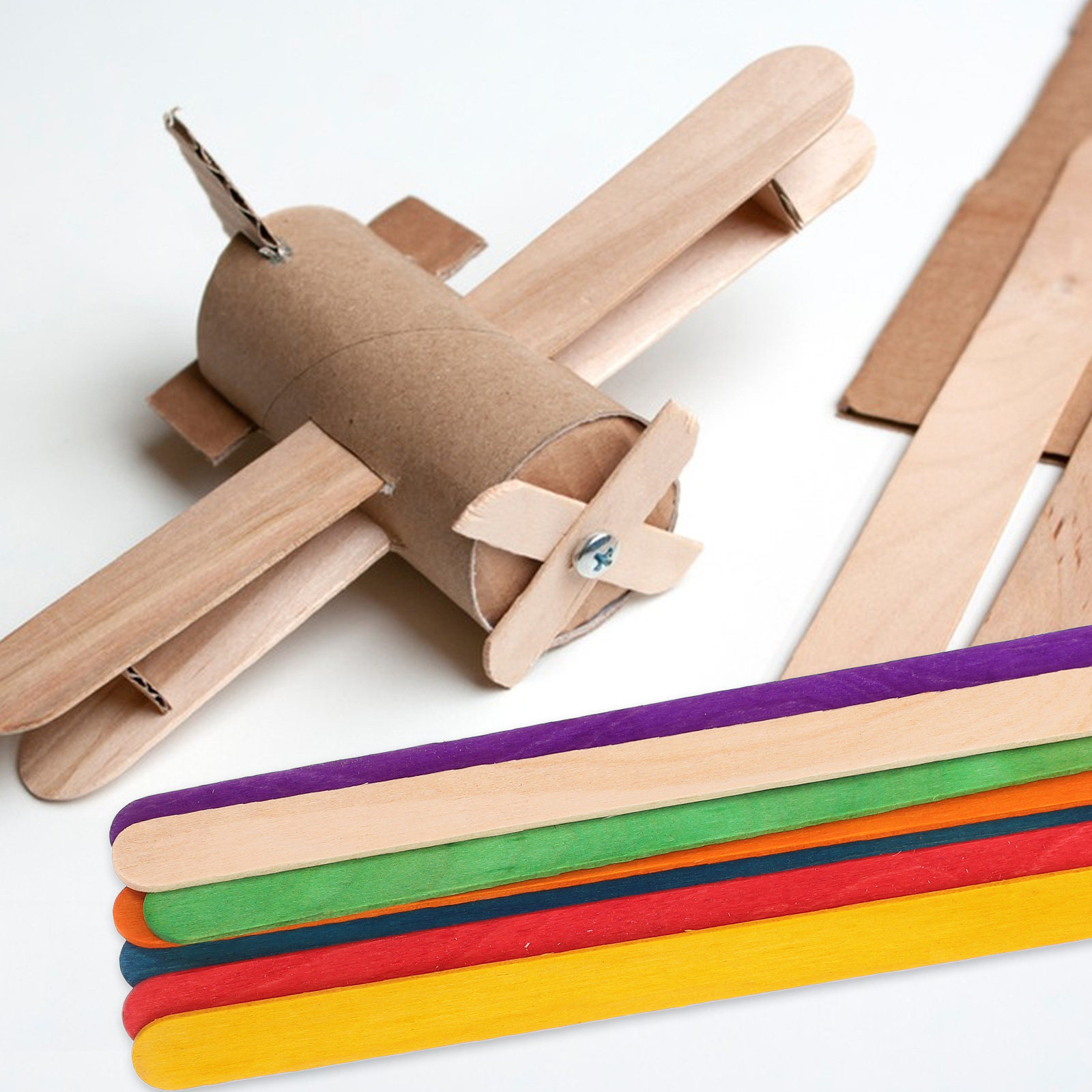 ไม้ไอศกรีมไม้หลากสี 200 ชิ้น ไ - Art Craft Jumbo บทวิจารณ์และราคา