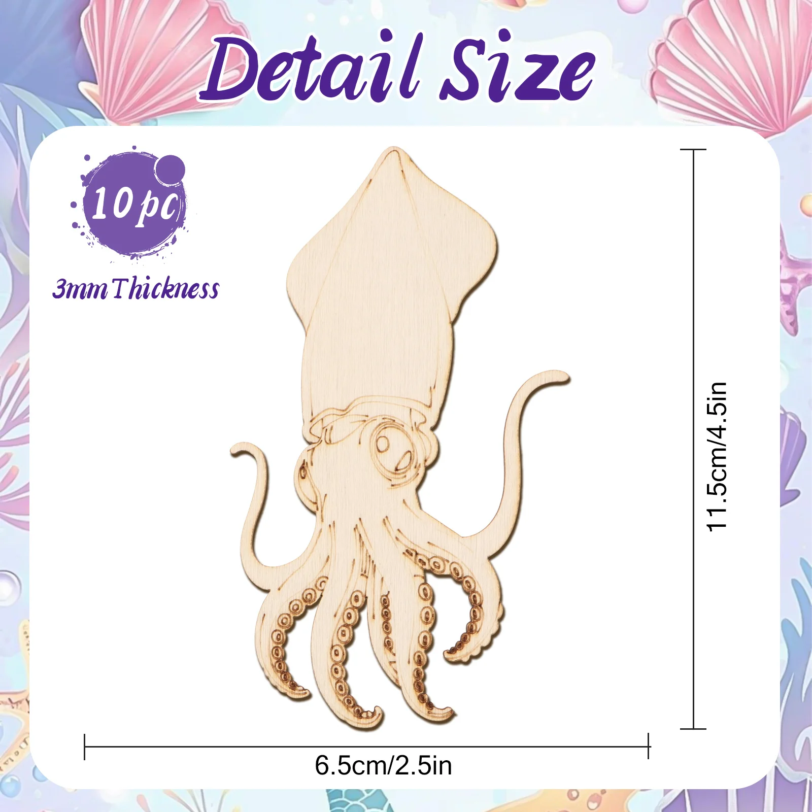 ชุดงานฝีมือไม้รูปปลาหมึกยักษ์  - Craft Art Set บทวิจารณ์และราคา