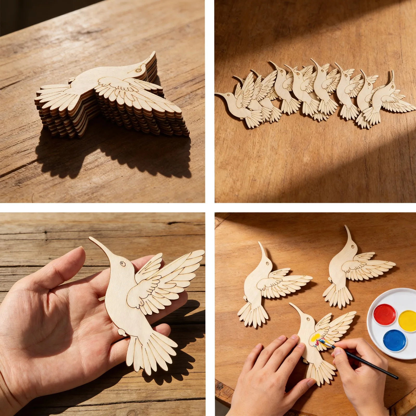 ชุดงานฝีมือไม้รูปสัตว์และนก 10 - Craft Art Set บทวิจารณ์และราคา