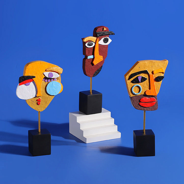 งานประติมากรรมรูปหน้าคนนามธรรม - Tv Art And Craft บทวิจารณ์และราคา