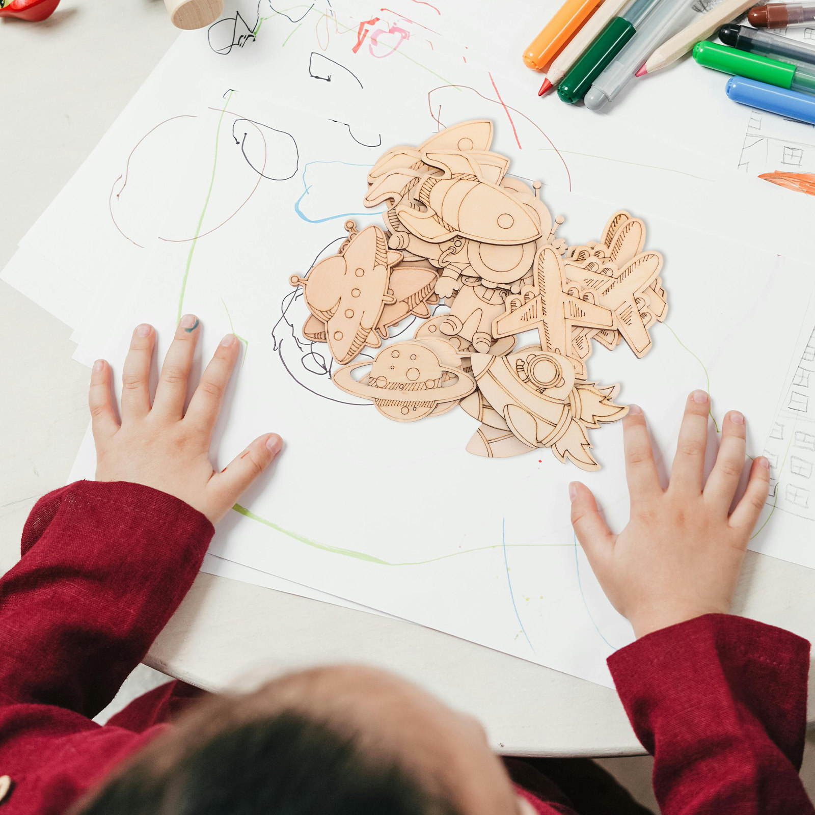 ชุดงานฝีมือไม้รูปนักบินอวกาศ 2 - Art And Craft Rocket บทวิจารณ์และราคา