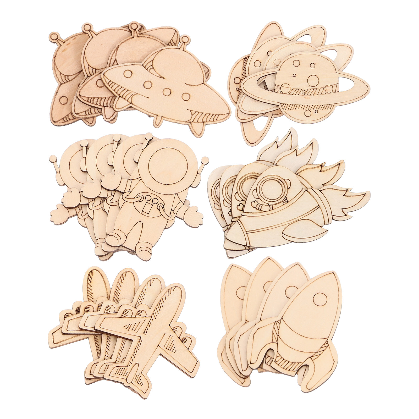 ชุดงานฝีมือไม้รูปนักบินอวกาศ 2 - Art And Craft Rocket บทวิจารณ์และราคา