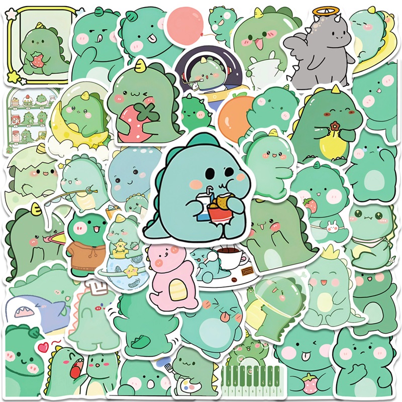 10/30/50PCS Kawaii ไดโนเสาร์สี - Art Craft Dinosaur บทวิจารณ์และราคา