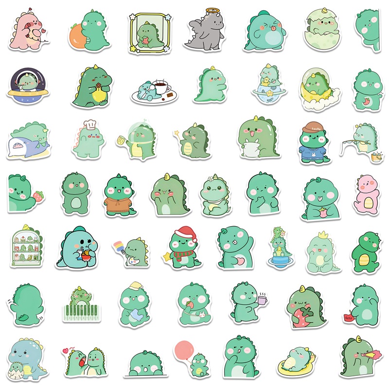 10/30/50PCS Kawaii ไดโนเสาร์สี - Art Craft Dinosaur บทวิจารณ์และราคา