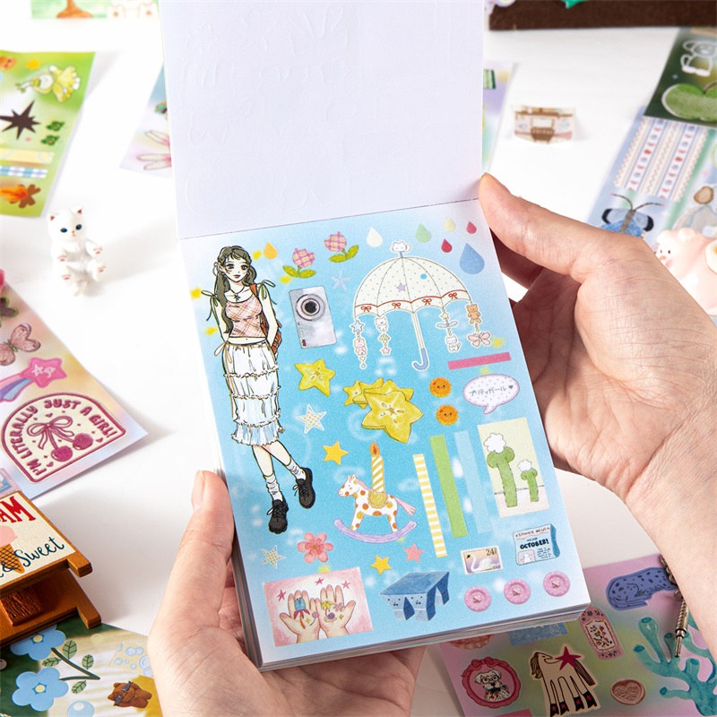 TIANZI สมุดสติกเกอร์ไดคัทลายกา - Art Craft 6 Year Old บทวิจารณ์และราคา