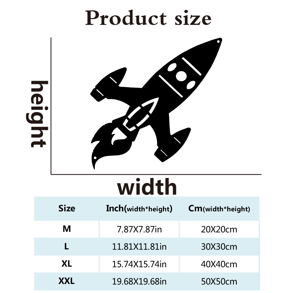 งานศิลปะตกแต่งผนังรูปจรวดอวกาศ - Art And Craft Rocket บทวิจารณ์และราคา
