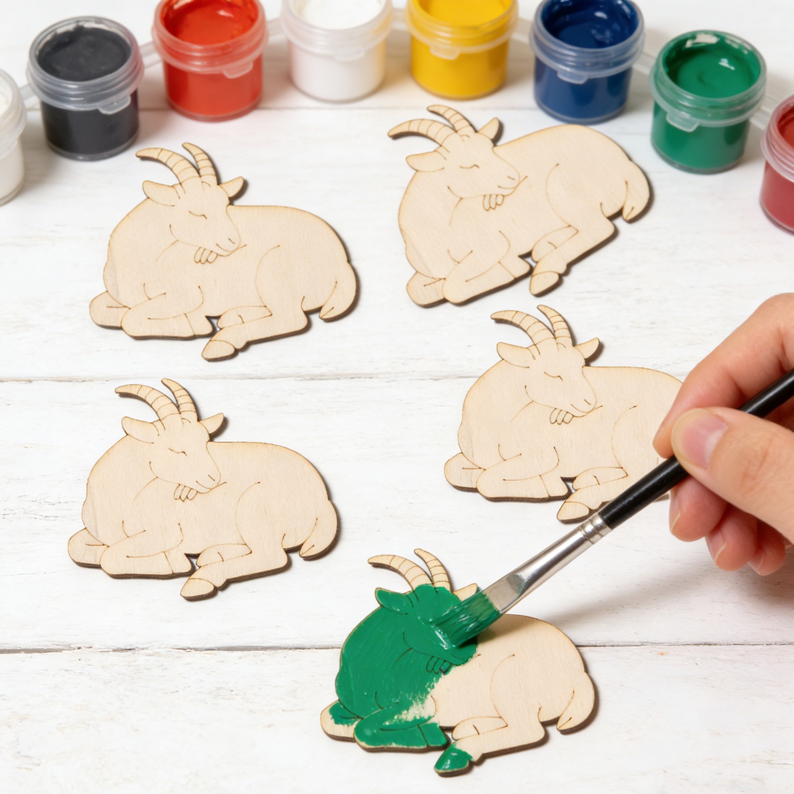 ชุดงานฝีมือไม้แกะสลักรูปแกะ 10 - Craft Art Set บทวิจารณ์และราคา